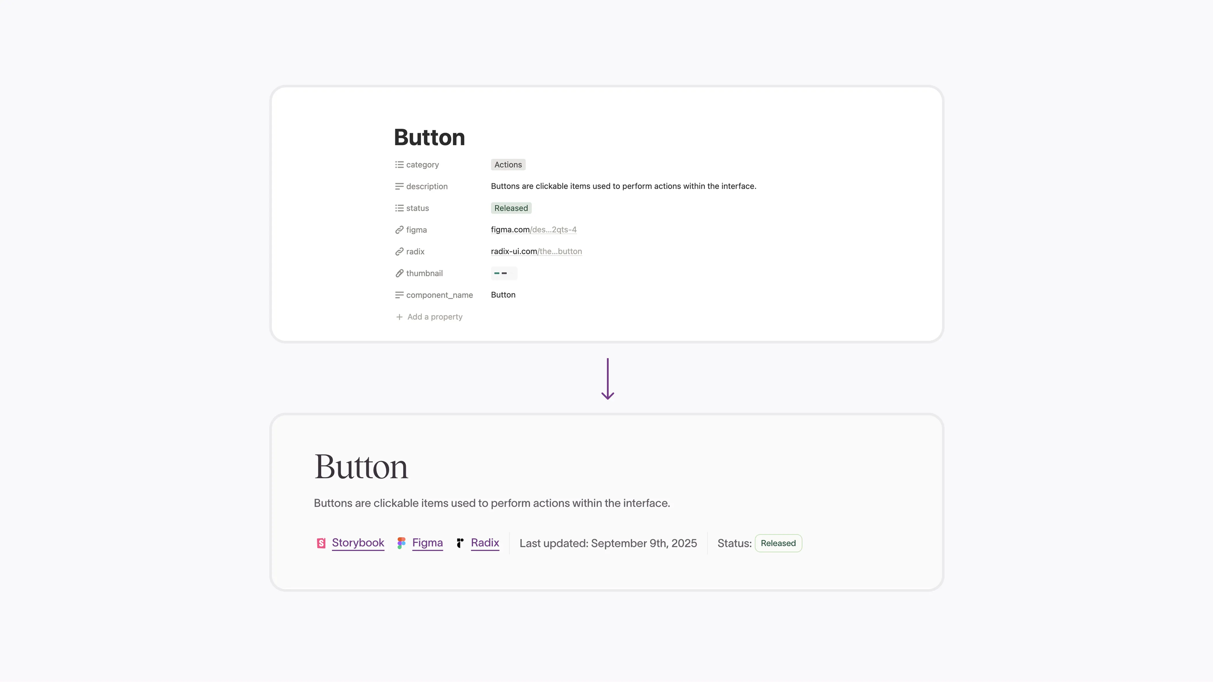 Notion content converted to the docs website
