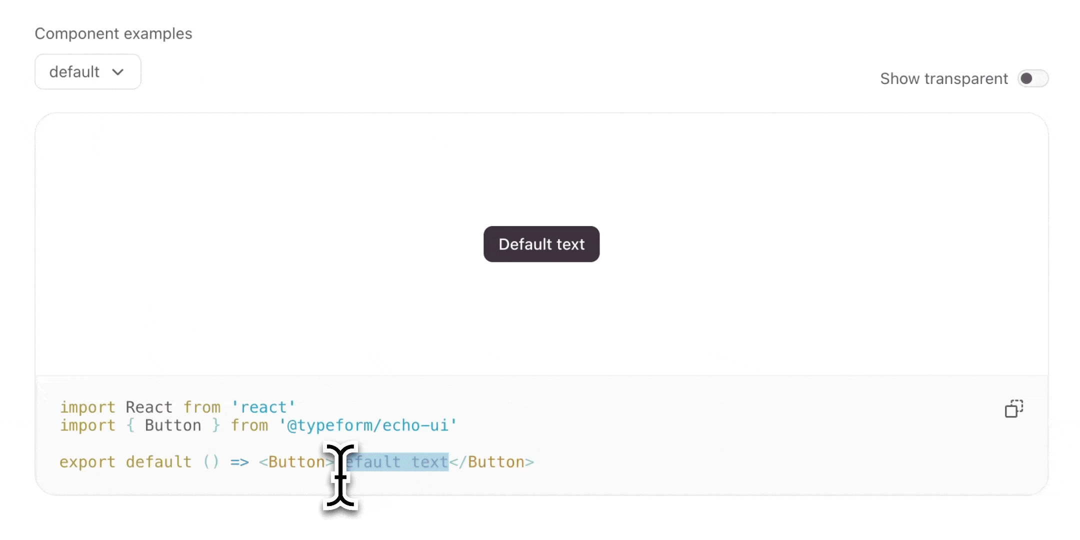 Echo Sandbox in action