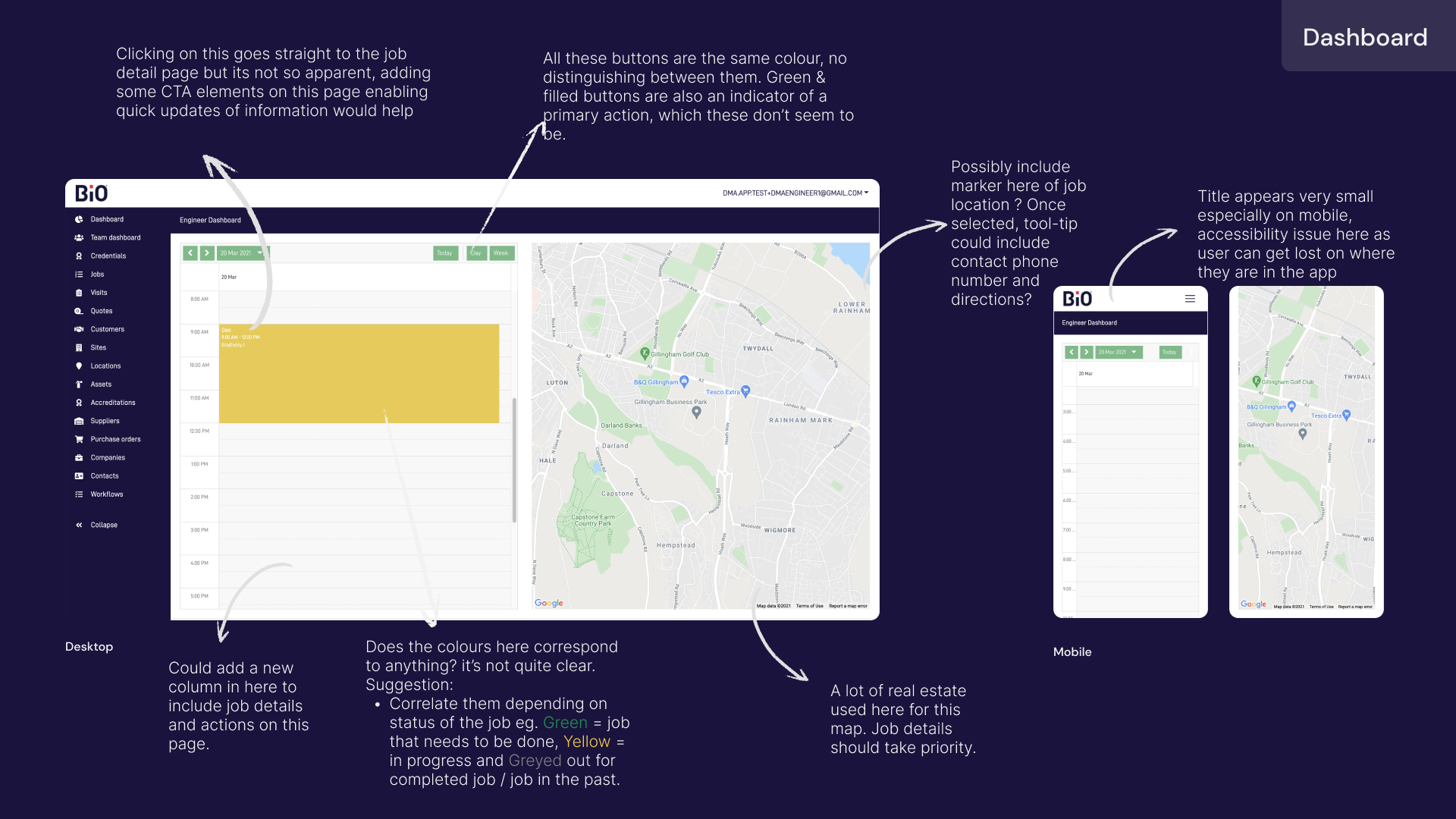 A UX heuristic review